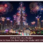Dubai fireworks on a budget experience.