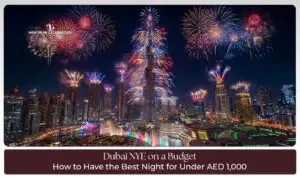 Dubai fireworks on a budget experience.