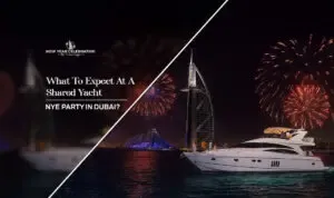 shared NYE yacht party Dubai | New Year’s Eve shared yacht Dubai blog banner by Dubai New Year Celebration