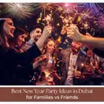 New Year party celebration in Dubai skyline