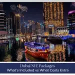 NYE party Dubai skyline fireworks