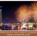 European tourists celebrating New Year in Dubai